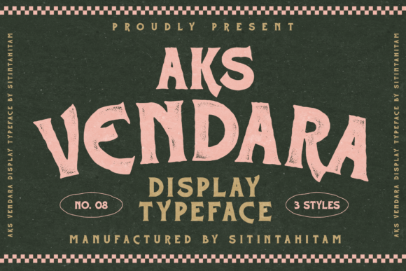 Aks Vendara: A Cool Display Font for Modern Editorial Design