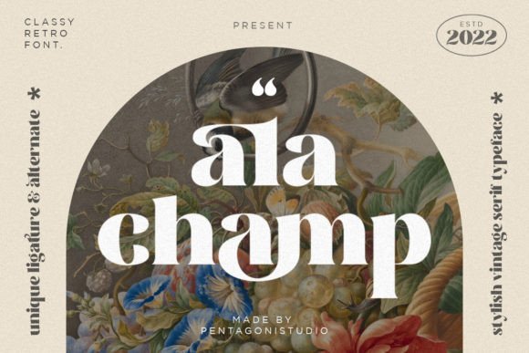 Ala Champ: A Playful Display Font for Modern Editorial Design