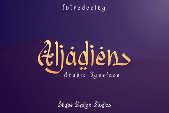 Aljadien: A Chic Oriental Font for Branding Projects