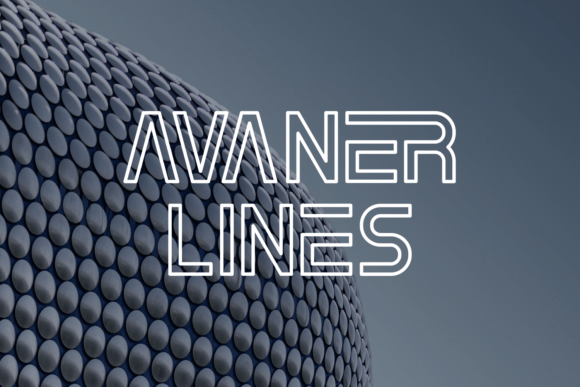 Avaner Lines: A Dynamic Display Font for Editorial Design