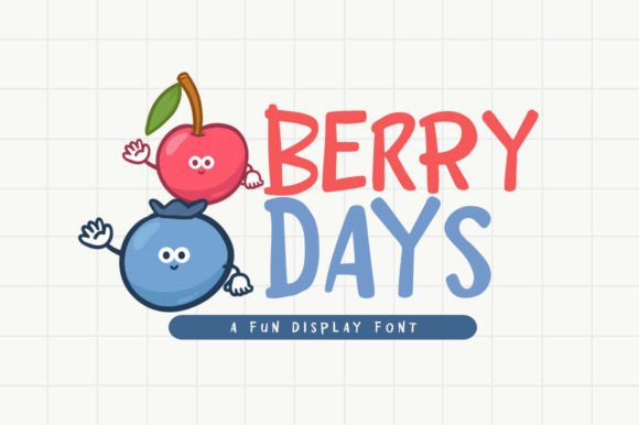 Berry Days: A Playful Display Font for Editorial Creativity