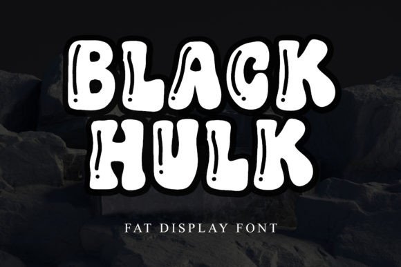 Black Hulk Font for Bold Digital Designs