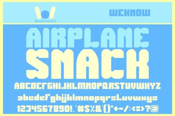 Boost Your Brand with the Airplane Snack Font