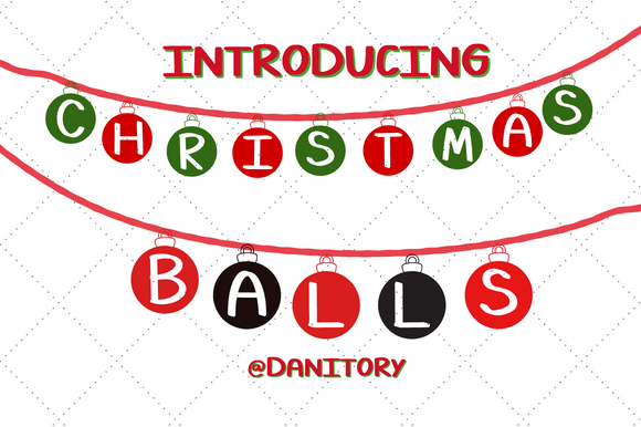 Christmas Balls Font for a Festive Brand Upgrade