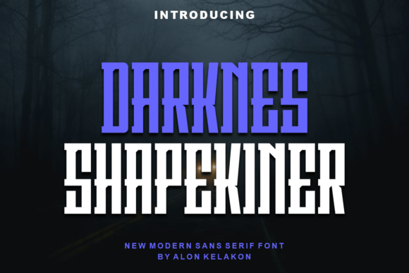 Darknes Shapekiner Font for Bold Web Design