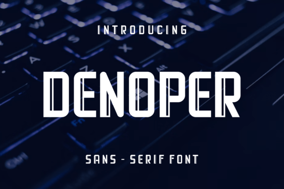 Denoper: A Stylish Display Font for Handmade Creations