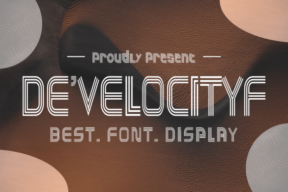 Develocityf: A Modern Display Font for Editorial Design