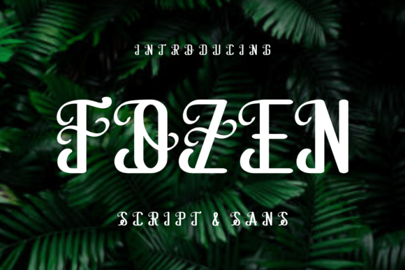 Fozen Font for Business Branding