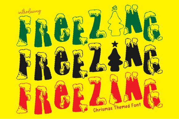 Freezing: A Retro Display Font for Digital Branding
