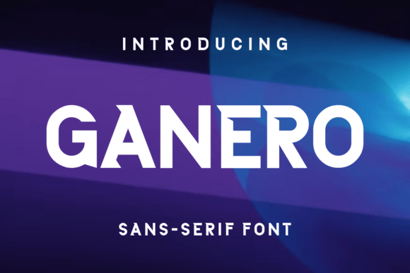 Ganero Display Font for Editorial Design