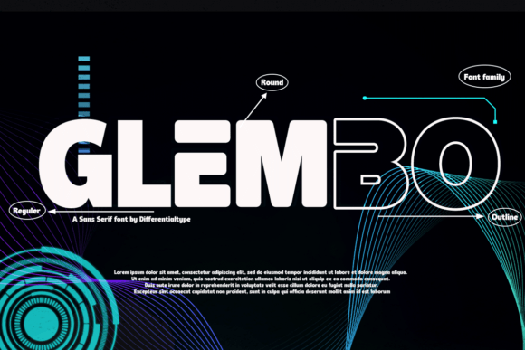 Glembo: A Bold Display Font for Digital Creativity