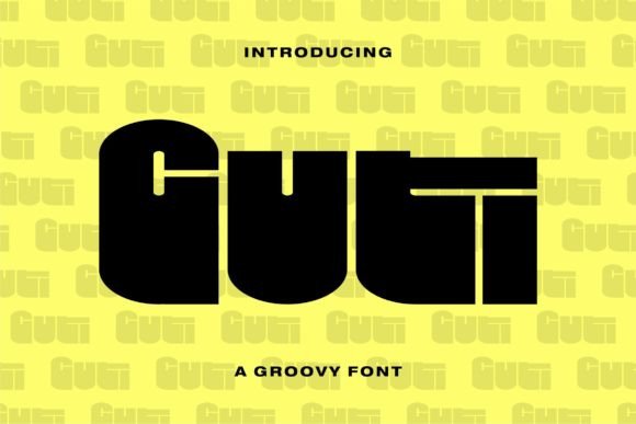 Guti Display Font for Bold Web Designs