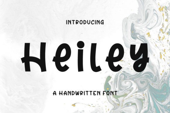Heiley: A Handwritten Font for Romantic Editorial Design