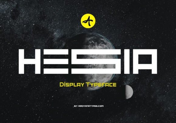 Hesia Display Font for Handmade Creations