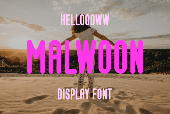 Malwoon: A Cool Display Font for Modern Editorial Design