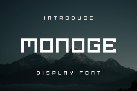 Monoge: A Cool Display Font for Small Business Branding