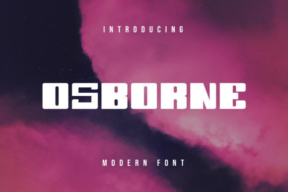 Osborne: A Bold Display Font for Modern Branding