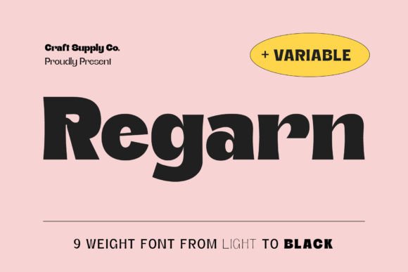 Regarn Display Font for Modern Web Design