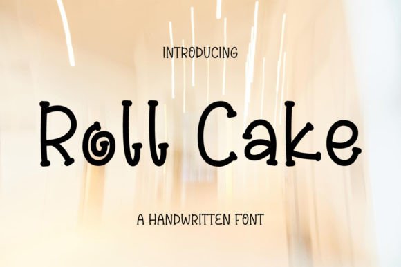 Roll Cake: A Handwritten Display Font for Creative Branding