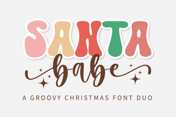 Santa Babe Duo: A Groovy Display Font for Modern Web Design