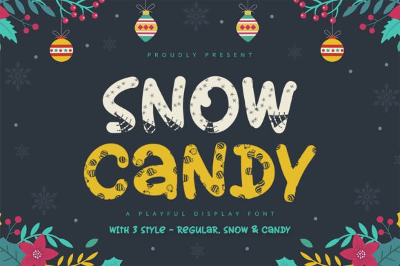 Snow Candy: A Playful Display Font for Creative Projects