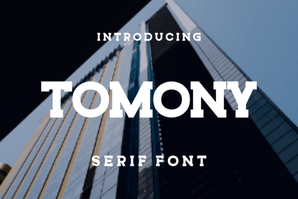 Tomony: A Modern Display Font for Editorial Design
