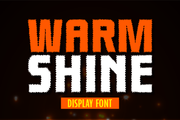 Warm Shine: A Playful Display Font for Creative Branding