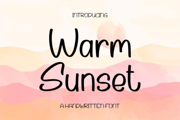 Warm Sunset: A Handwritten Font for Editorial Elegance