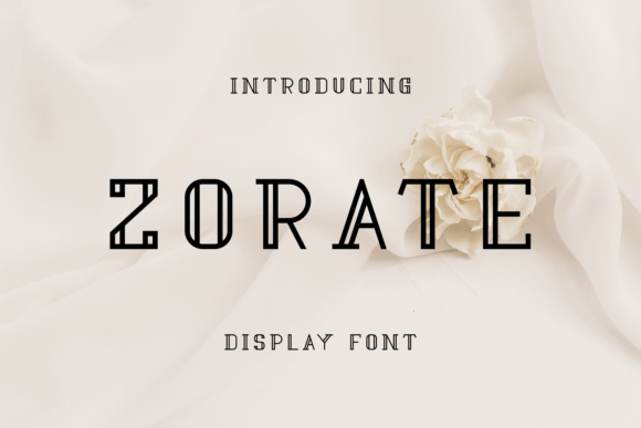 Zorate: A Modern Display Font for Handmade Creations